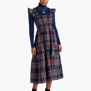 Hill House Iris Tartan Nap Dress Size L